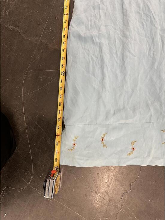 Y2K Blue Embroidered Slip Dress - Picture 6 of 8